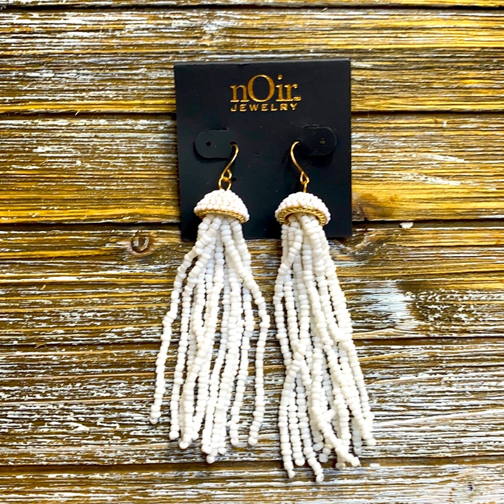 White and Gold earrings